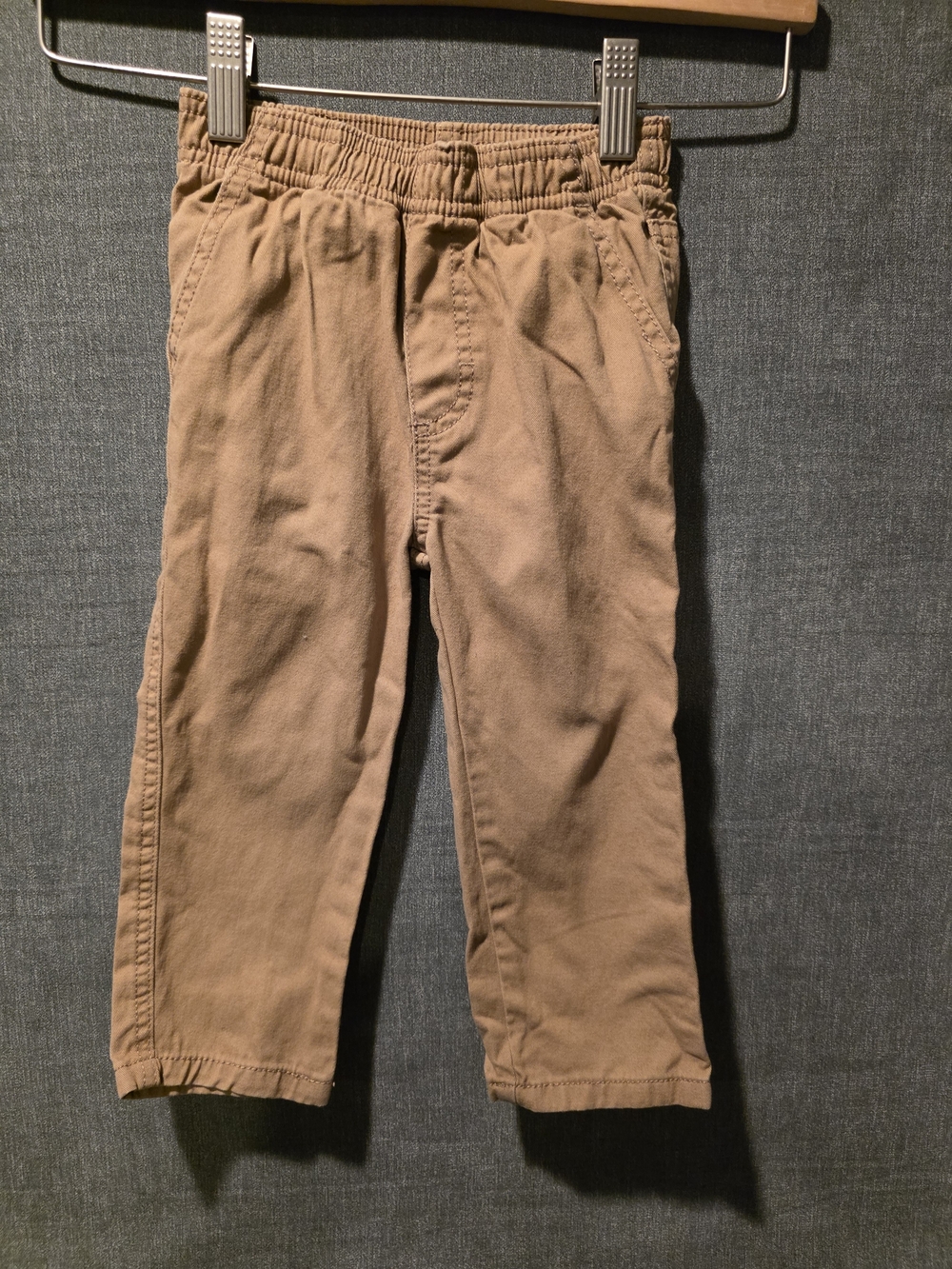 Calvin Klein Jeans Kids Tan Elastic-Waist Pants Size 2T